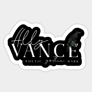 Ally Vance (White) Sticker